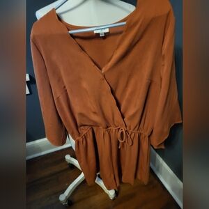 Umgee romper in burnt orange